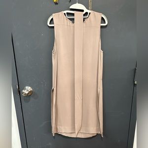 Club Monaco 100% Silk Sleeveless Split Side Tunic with Belt